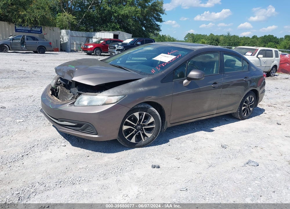 2013 HONDA CIVIC EX VIN: 2HGFB2F85DH536135