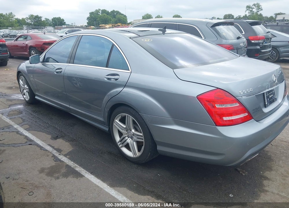 2012 MERCEDES-BENZ S 550 VIN: WDDNG7DB1CA471729
