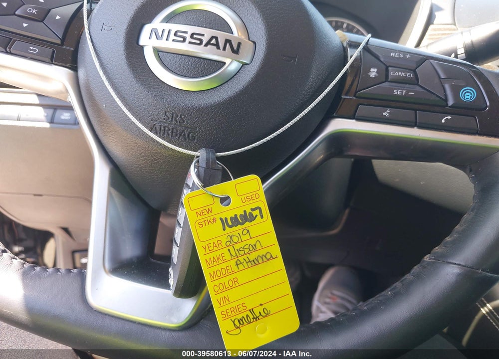 2019 NISSAN ALTIMA 2.5 PLATINUM VIN: 1N4BL4FV7KC117253