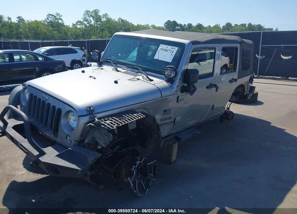 2014 JEEP WRANGLER UNLIMITED SPORT VIN: 1C4HJWDG9EL220978