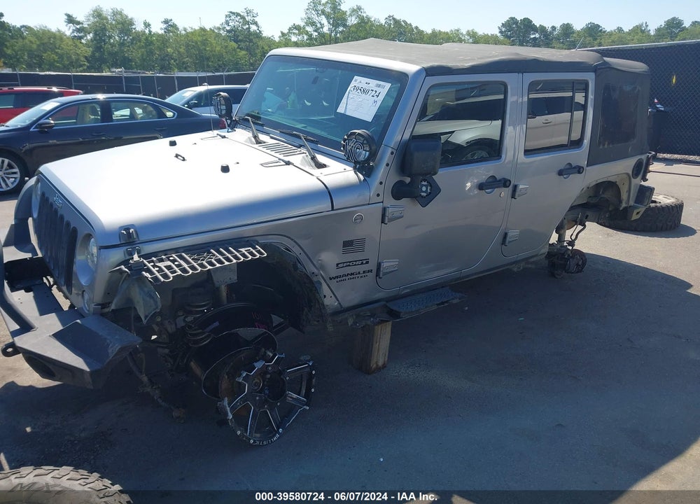 2014 JEEP WRANGLER UNLIMITED SPORT VIN: 1C4HJWDG9EL220978
