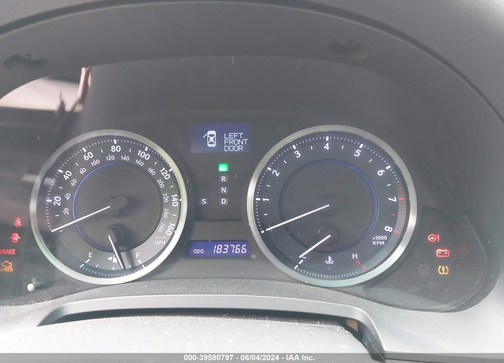 2012 LEXUS IS 250 VIN: JTHBF5C25C5173648