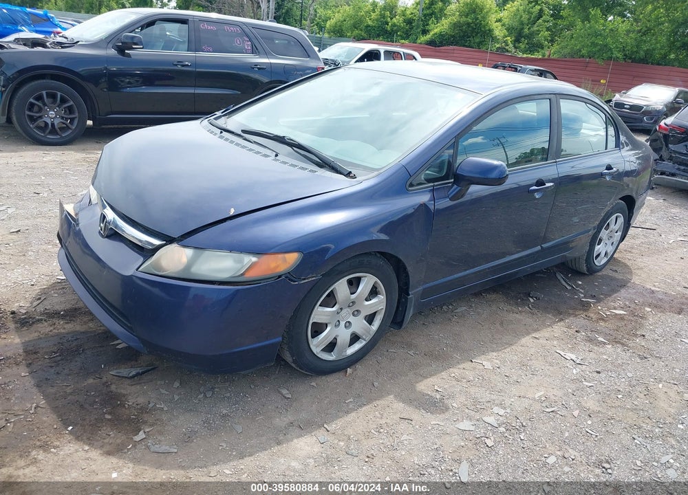 2008 HONDA CIVIC LX VIN: 1HGFA165X8L109545