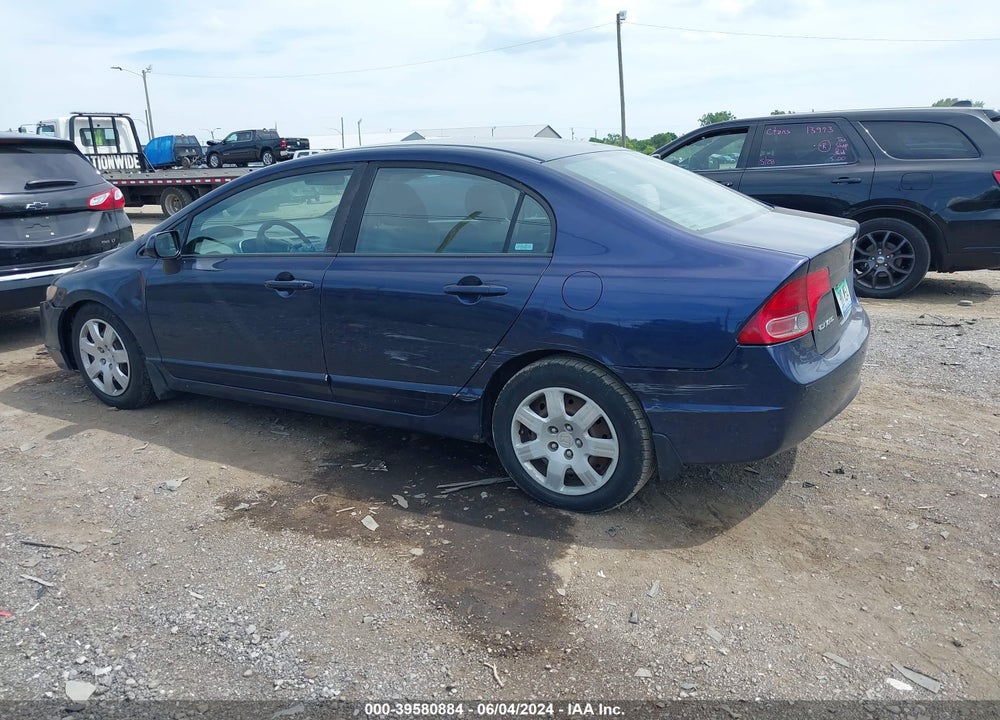 2008 HONDA CIVIC LX VIN: 1HGFA165X8L109545