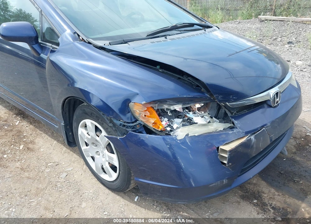 2008 HONDA CIVIC LX VIN: 1HGFA165X8L109545
