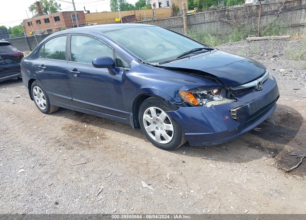 2008 HONDA CIVIC LX VIN: 1HGFA165X8L109545