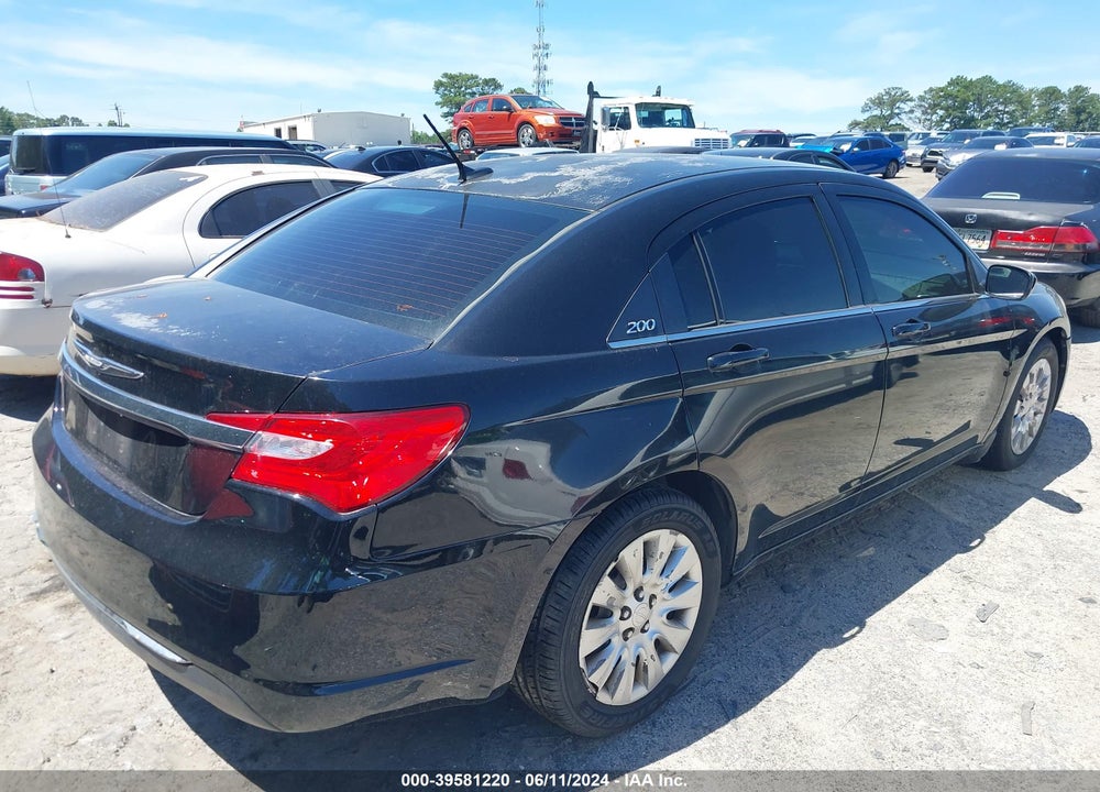 2012 CHRYSLER 200 LX VIN: 1C3CCBAGXCN184046