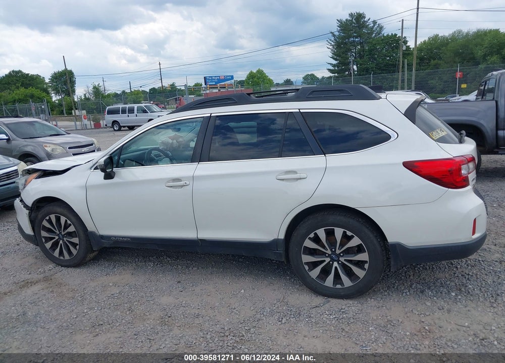 2016 SUBARU OUTBACK 2.5I LIMITED VIN: 4S4BSBNC6G3277726
