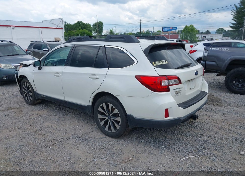 2016 SUBARU OUTBACK 2.5I LIMITED VIN: 4S4BSBNC6G3277726