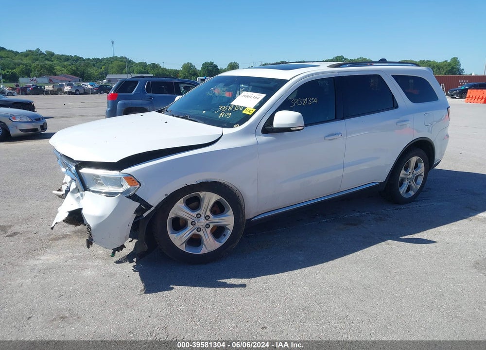 2015 DODGE DURANGO LIMITED VIN: 1C4RDJDG7FC921454