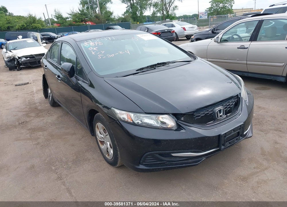 2014 HONDA CIVIC LX VIN: 19XFB2F59EE013931