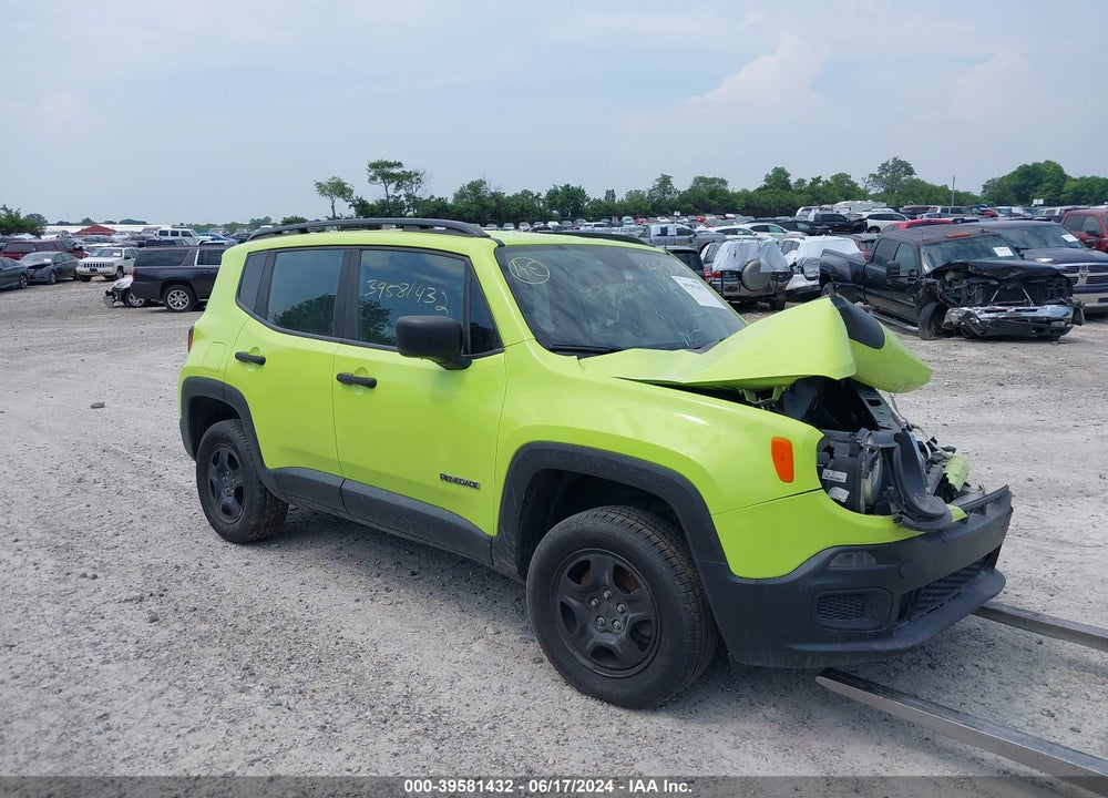 2018 JEEP RENEGADE SPORT 4X4 VIN: ZACCJBAB4JPH68145