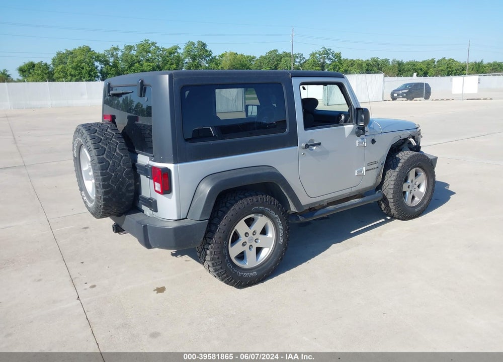 2012 JEEP WRANGLER SPORT VIN: 1C4AJWAG4CL128518