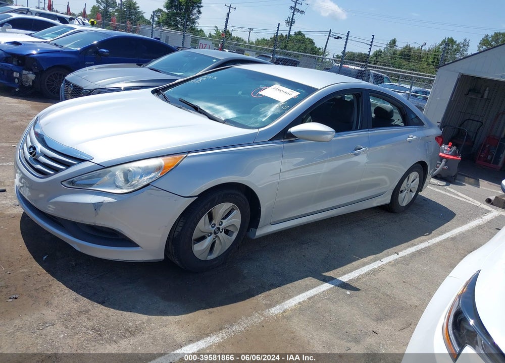 2014 HYUNDAI SONATA GLS VIN: 5NPEB4AC5EH818737