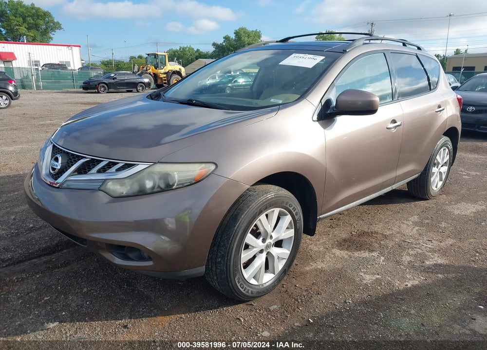 2011 NISSAN MURANO SL VIN: JN8AZ1MW8BW182405