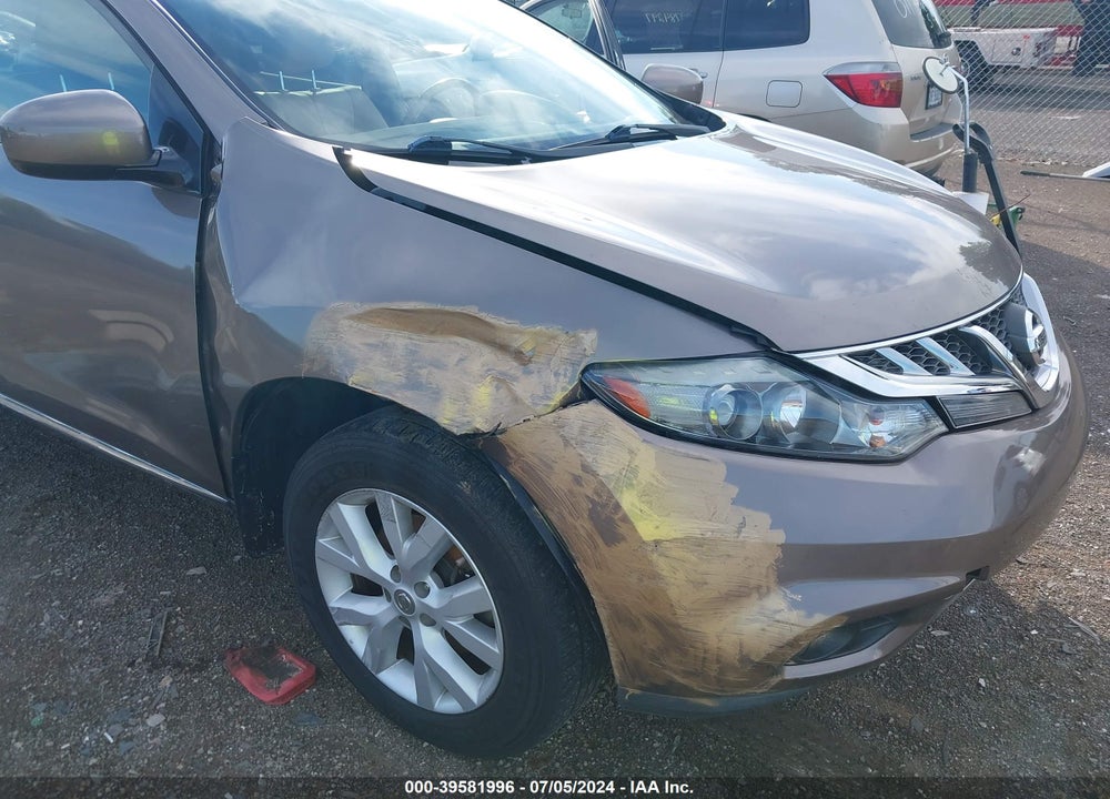 2011 NISSAN MURANO SL VIN: JN8AZ1MW8BW182405