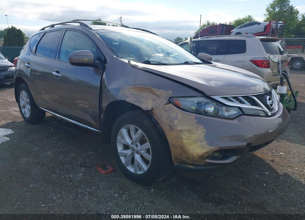 2011 NISSAN MURANO SL VIN: JN8AZ1MW8BW182405