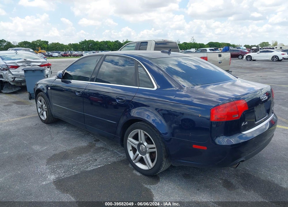 2006 AUDI A4 2.0T VIN: WAUDF78E26A230177