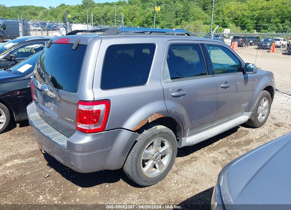 2008 FORD ESCAPE LIMITED VIN: 1FMCU94108KE66810