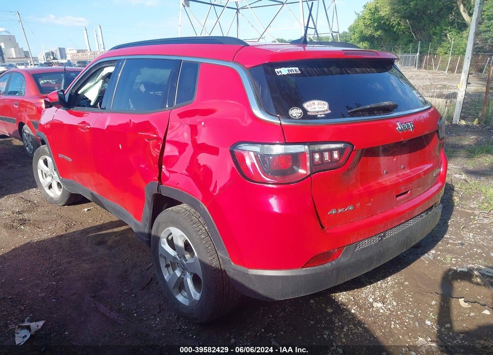 2018 JEEP COMPASS LATITUDE 4X4 VIN: 3C4NJDBB3JT308096