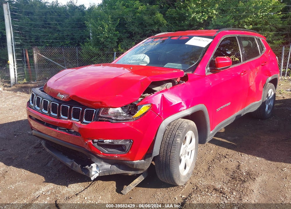 2018 JEEP COMPASS LATITUDE 4X4 VIN: 3C4NJDBB3JT308096