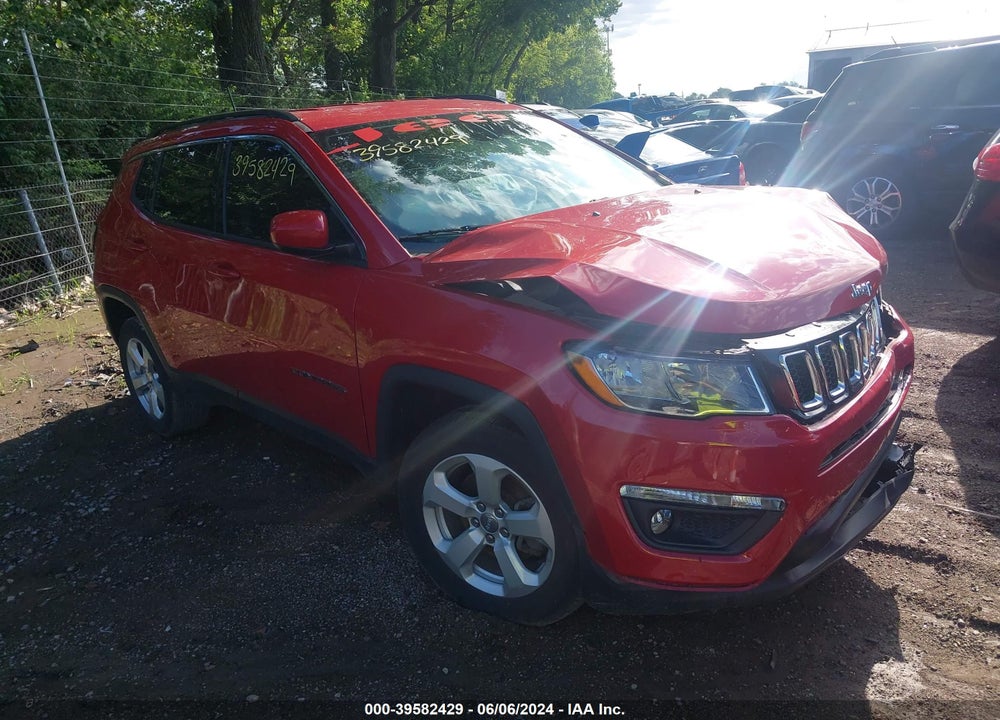 2018 JEEP COMPASS LATITUDE 4X4 VIN: 3C4NJDBB3JT308096