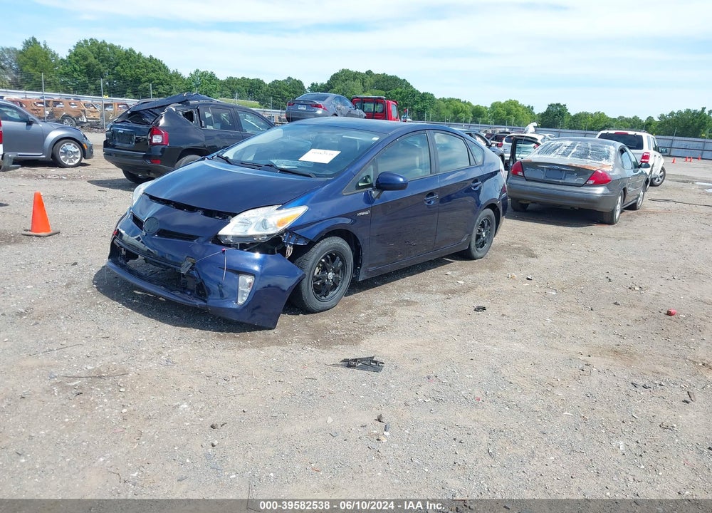 2013 TOYOTA PRIUS TWO VIN: JTDKN3DU2D1644379