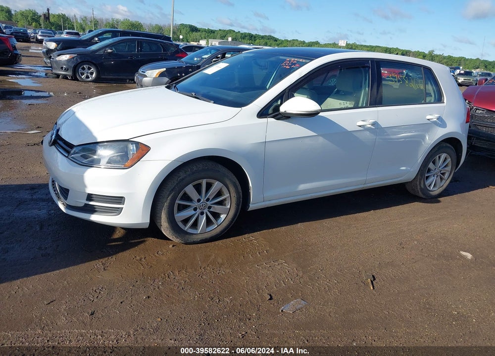 2015 VOLKSWAGEN GOLF TSI S 4-DOOR VIN: 3VW217AU2FM015764