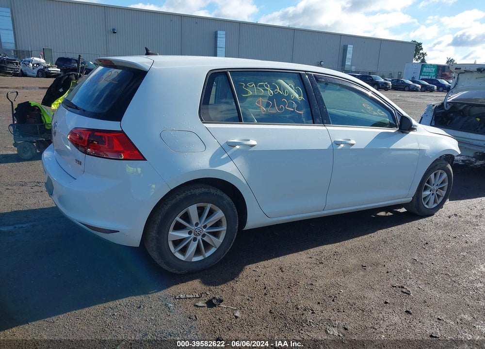 2015 VOLKSWAGEN GOLF TSI S 4-DOOR VIN: 3VW217AU2FM015764
