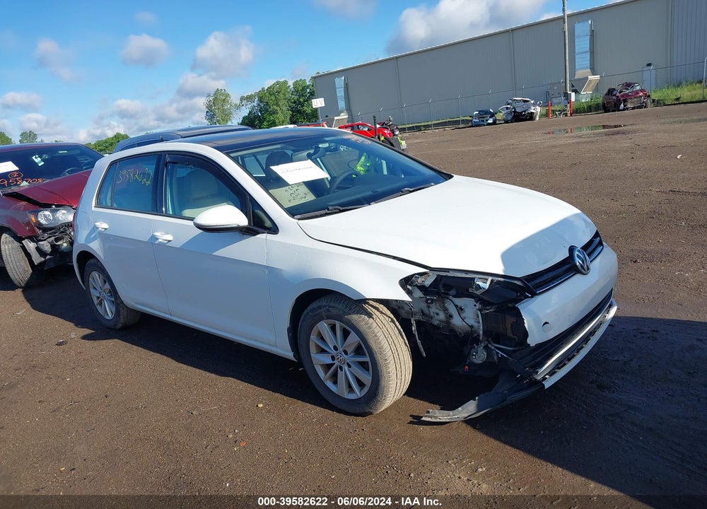 2015 VOLKSWAGEN GOLF TSI S 4-DOOR VIN: 3VW217AU2FM015764