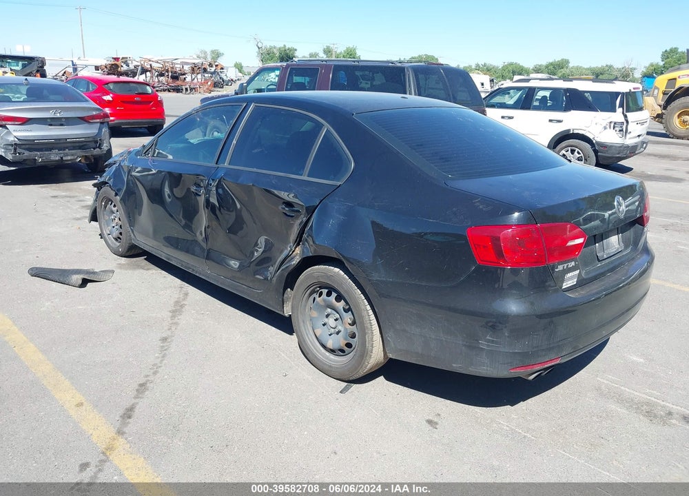 2012 VOLKSWAGEN JETTA 2.5L SE VIN: 3VWBP7AJ3CM454567