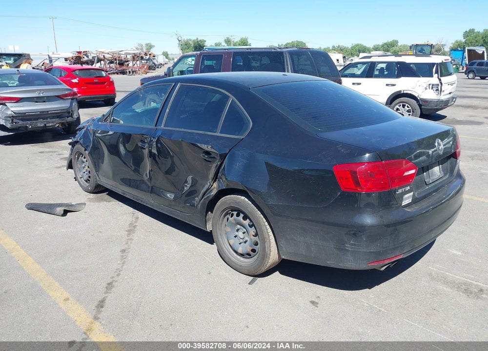 2012 VOLKSWAGEN JETTA 2.5L SE VIN: 3VWBP7AJ3CM454567