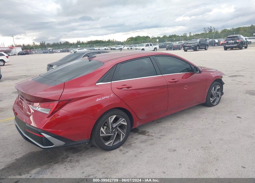 2024 HYUNDAI ELANTRA LIMITED VIN: KMHLP4DG2RU673784