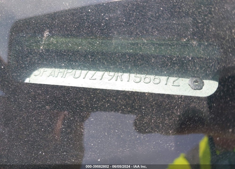 2009 FORD FUSION SE VIN: 3FAHP07Z79R156672