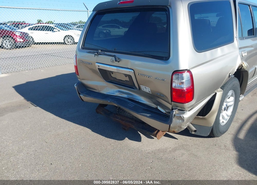 2002 TOYOTA 4RUNNER LIMITED V6 VIN: JT3HN87RX29072222