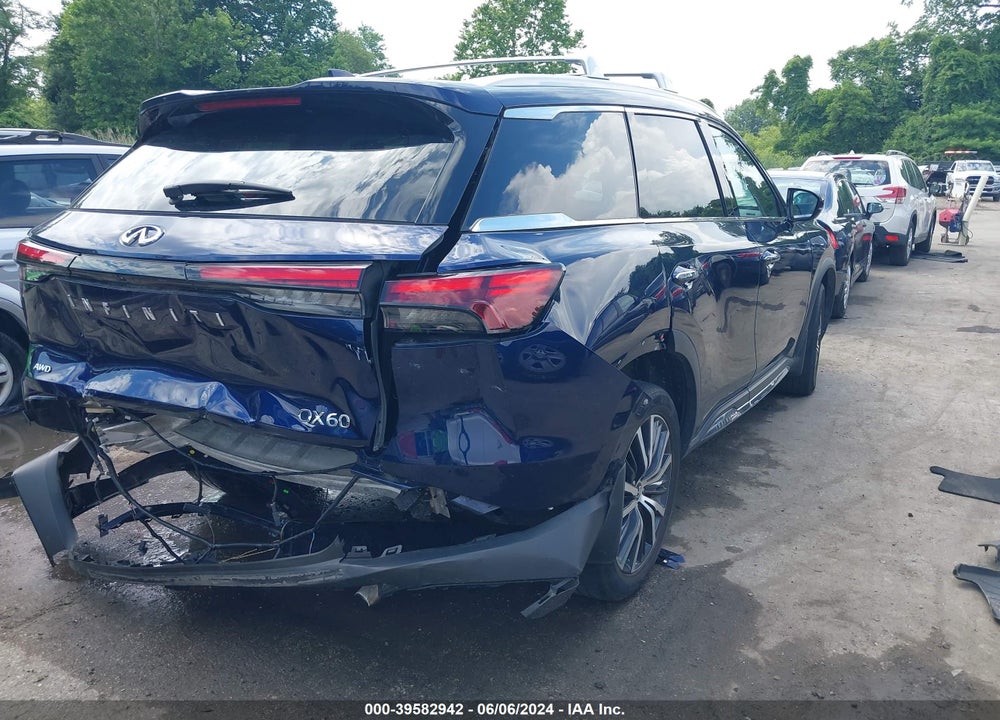 2022 INFINITI QX60 SENSORY AWD VIN: 5N1DL1GS2NC332934