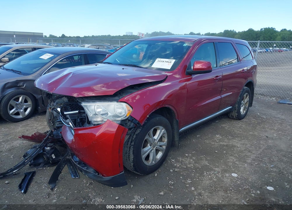 2013 DODGE DURANGO SXT VIN: 1C4RDJAG3DC539987