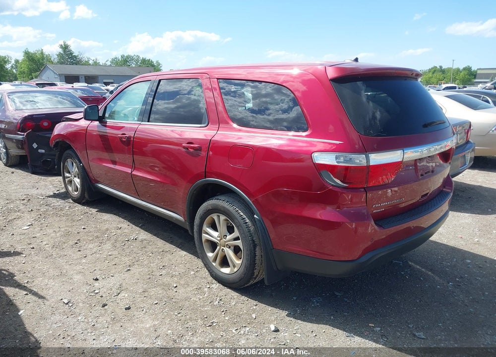 2013 DODGE DURANGO SXT VIN: 1C4RDJAG3DC539987