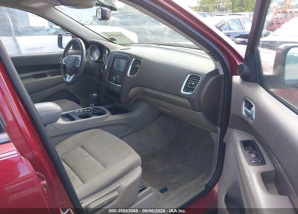 2013 DODGE DURANGO SXT VIN: 1C4RDJAG3DC539987
