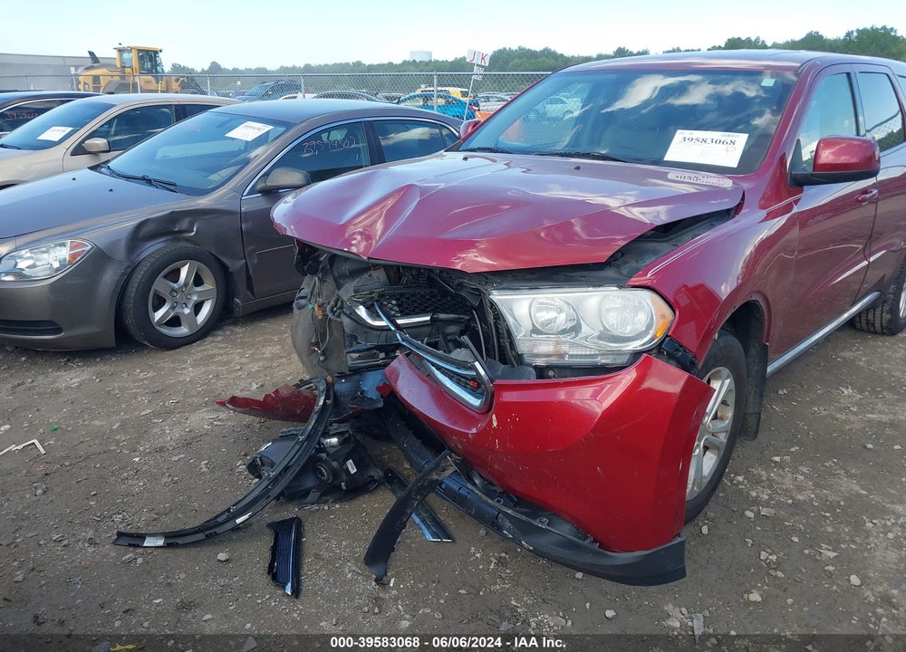 2013 DODGE DURANGO SXT VIN: 1C4RDJAG3DC539987