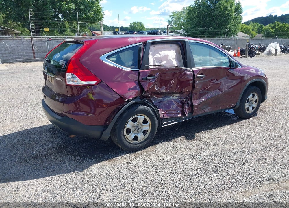 2014 HONDA CR-V LX VIN: 5J6RM4H39EL098995