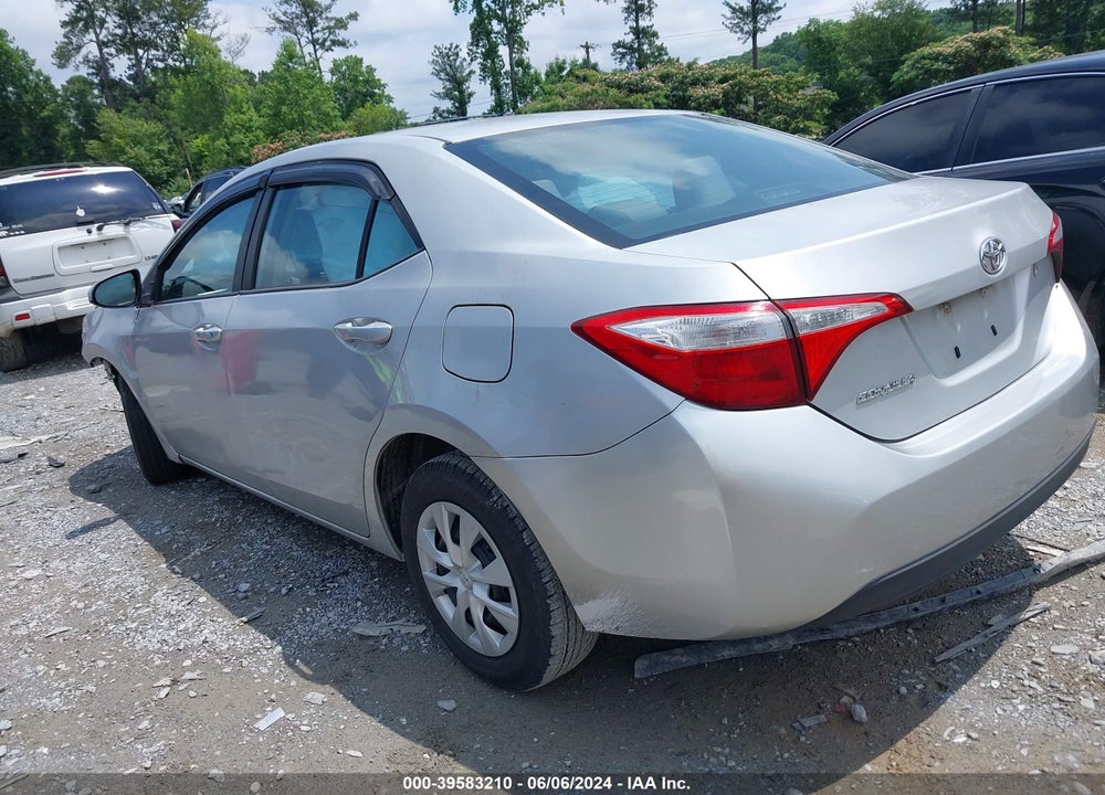 2016 TOYOTA COROLLA L VIN: 2T1BURHE0GC521527