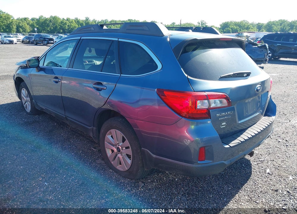 2015 SUBARU OUTBACK 2.5I PREMIUM VIN: 4S4BSACC4F3265716