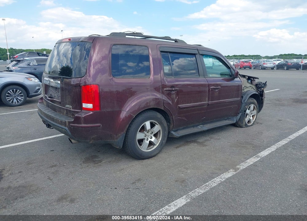 2010 HONDA PILOT EX-L VIN: 5FNYF4H67AB039740