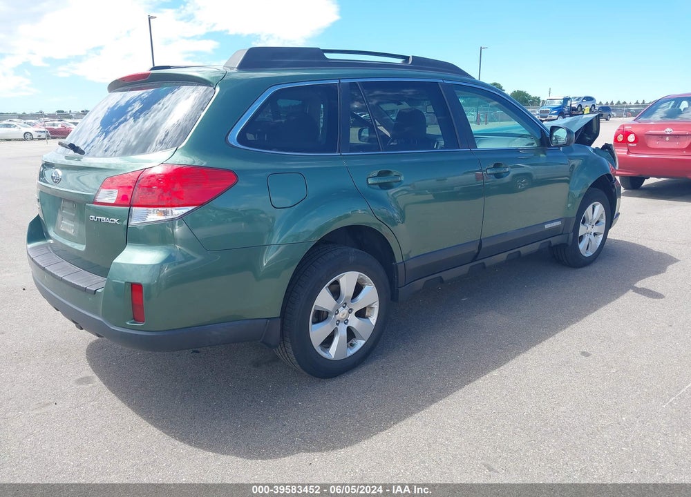 2010 SUBARU OUTBACK 2.5I PREMIUM VIN: 4S4BRCGC5A3344595