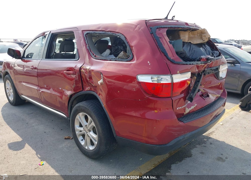 2013 DODGE DURANGO SXT VIN: 1C4RDHAG4DC679524