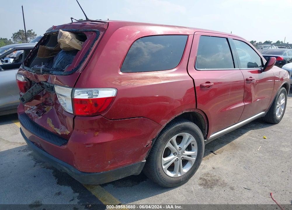 2013 DODGE DURANGO SXT VIN: 1C4RDHAG4DC679524