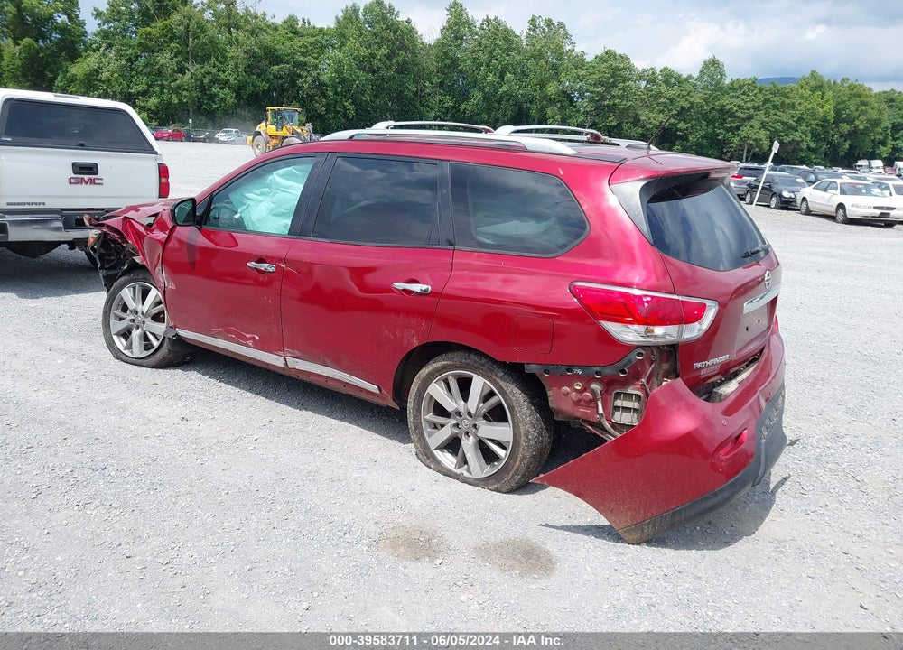 2014 NISSAN PATHFINDER PLATINUM VIN: 5N1AR2MM1EC617587