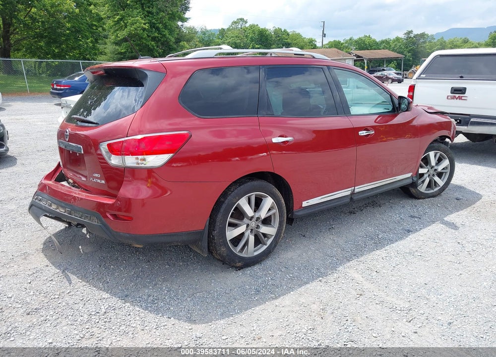 2014 NISSAN PATHFINDER PLATINUM VIN: 5N1AR2MM1EC617587