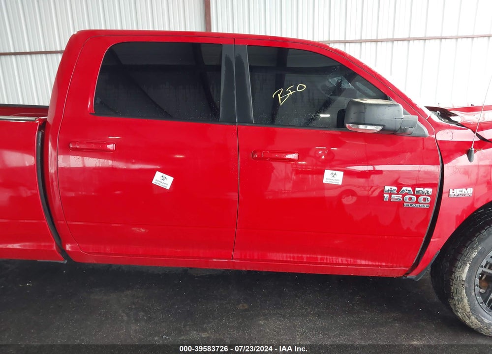 2019 RAM 1500 CLASSIC BIG HORN 4X4 6'4 BOX VIN: 1C6RR7TT8KS587431